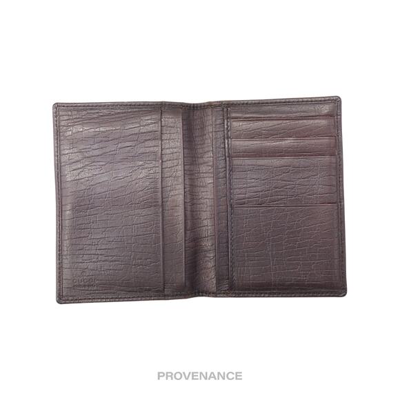 🔴 Gucci Pocket Organizer Wallet - Raffia with Web - Picture 5 of 9